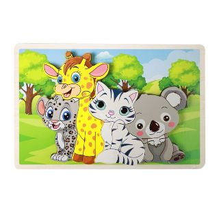 Obrázek z Puzzle dřevěné zvířata 